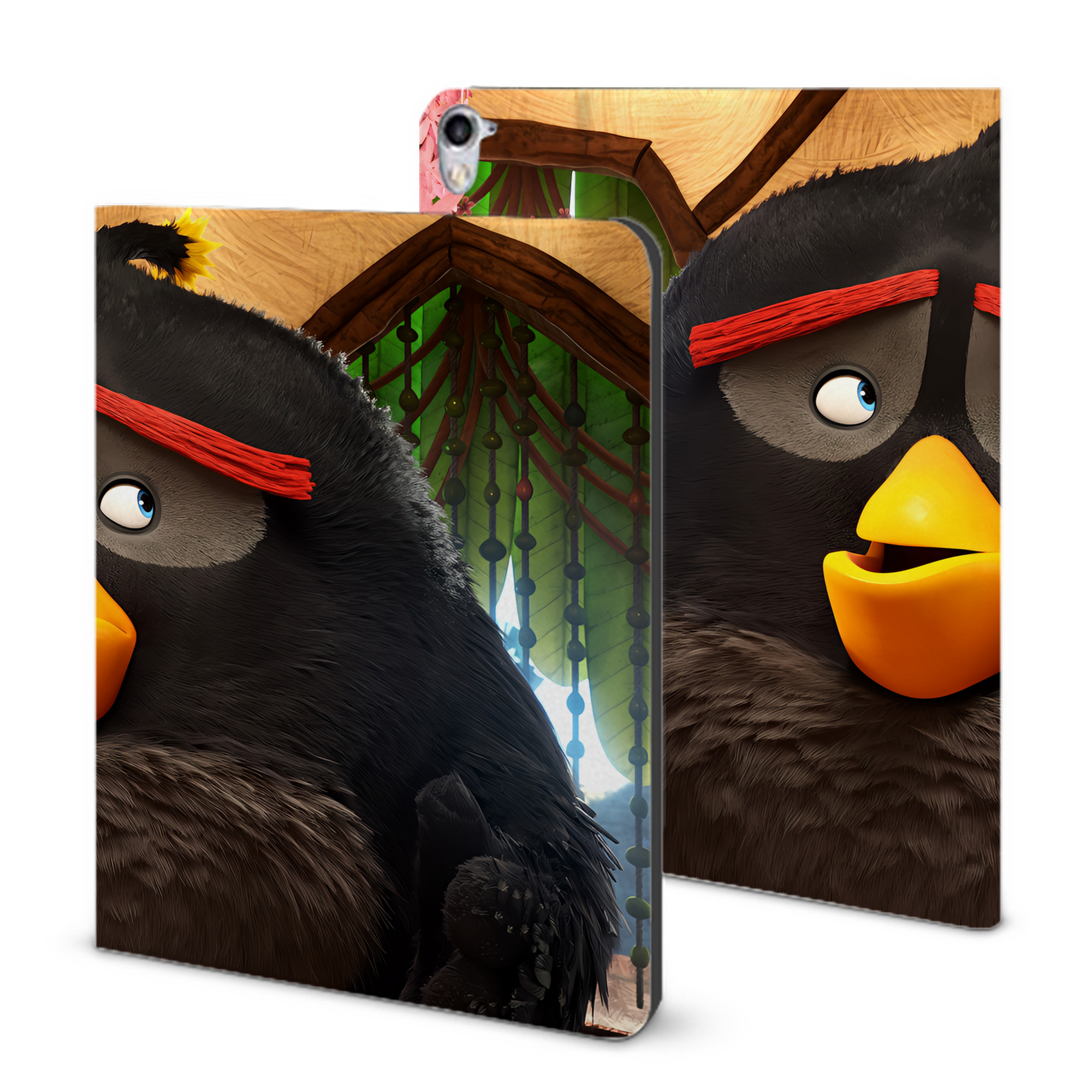 （画像用） Angry Birds アングリーバード IPad ケース ブック型 PUレザー TPU 耐衝撃 軽量 薄型 ペン収納なし 全面保護 IPad 各モデル対応